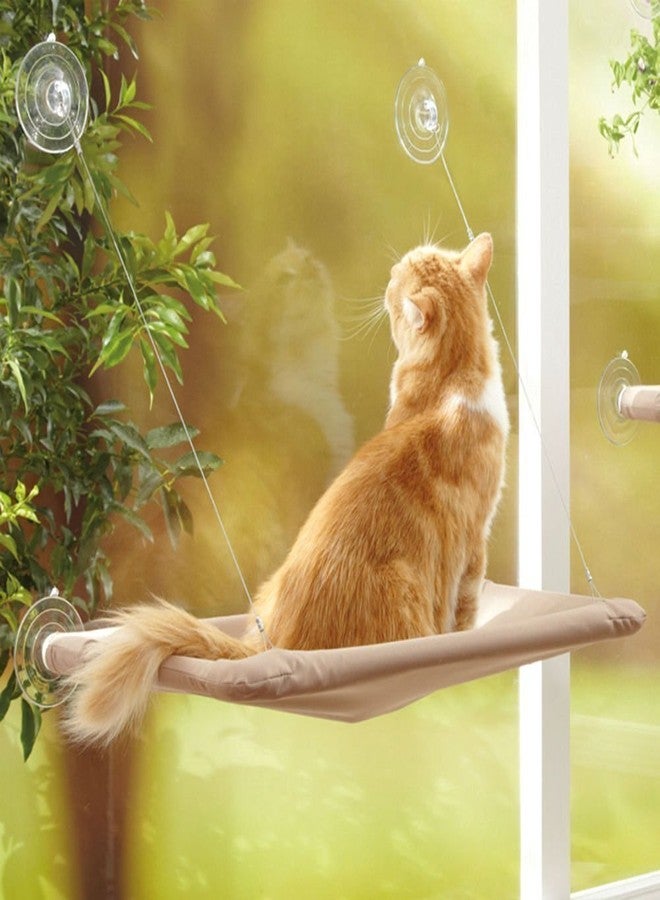 Sage Square Jumbo Size Cat Hanging Hammock Cum Cozy Mounted Basking Bed Cum Resting Sunny Seat for Cat/Kitten/Puppy - Image 1